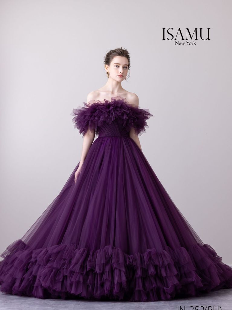 ISAMU MORITAイサムモリタ】ブラックウェディングドレスカラードレス