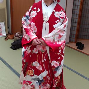 紅白の色打掛