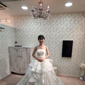 ふわふわチュールの可愛いドレス