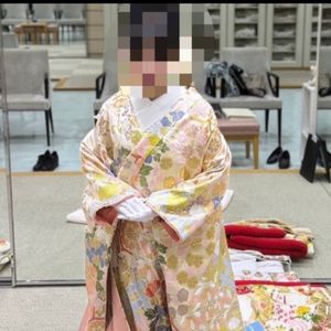 ゴージャスな柄の色打掛