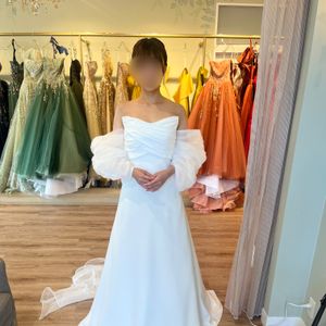上品で軽やかなチュールドレス
