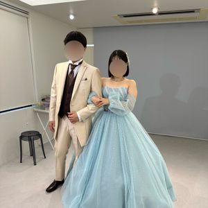 爽やかな感じのカラードレス
