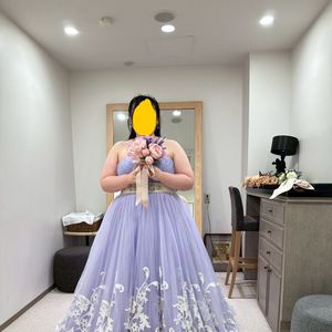 パステルカラーのパープル!刺繍も素敵