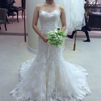 綺麗なラインがでるマーメイドドレス