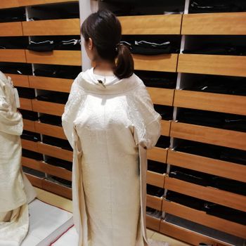 幾何学模様でゴージャス花嫁