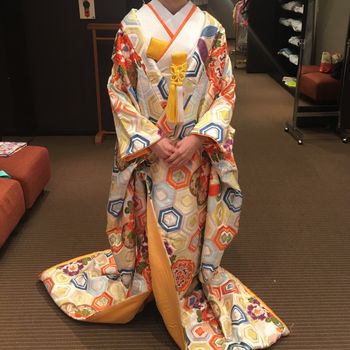 亀甲柄の着物です