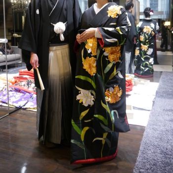シンプルな色打掛