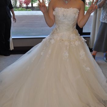 カラードレス 上戸彩 9T M 結婚式 前撮り 演奏会 ブルー