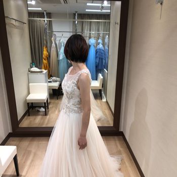 綺麗にまとまったドレス