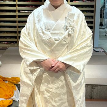 流水千羽鶴の白無垢