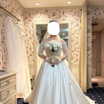 ボレロ付きナチュラルドレス