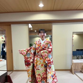 カラフルな色打掛