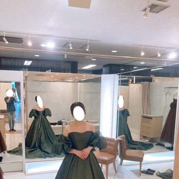 シックなグリーンがオシャレ