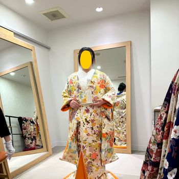 明るめの色打掛!