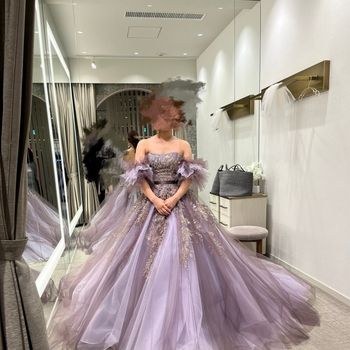 グラデーションとラメの可愛いが詰まったドレス