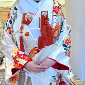 シンプルな色打掛