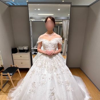 プリンセス感満載のチュールドレス