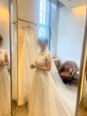 Aライン」×「ハイネック」の「ウェディングドレス」の口コミ一覧