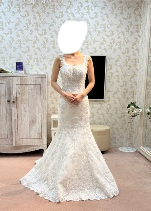 ノースリーブシャーリングマーメイドドレス Vネック | URARA BRIDES