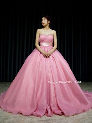 ピンク のカラードレス一覧 ウェディングドレスの口コミサイト ウエディングパークドレス