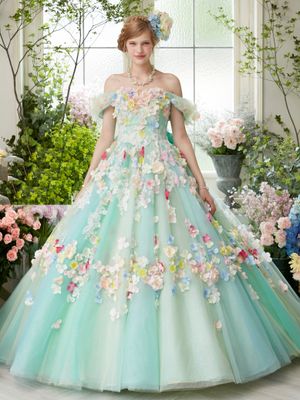 C285 プリンセスラインドレス シンプル 袖なし 袖無し ノースリーブ  