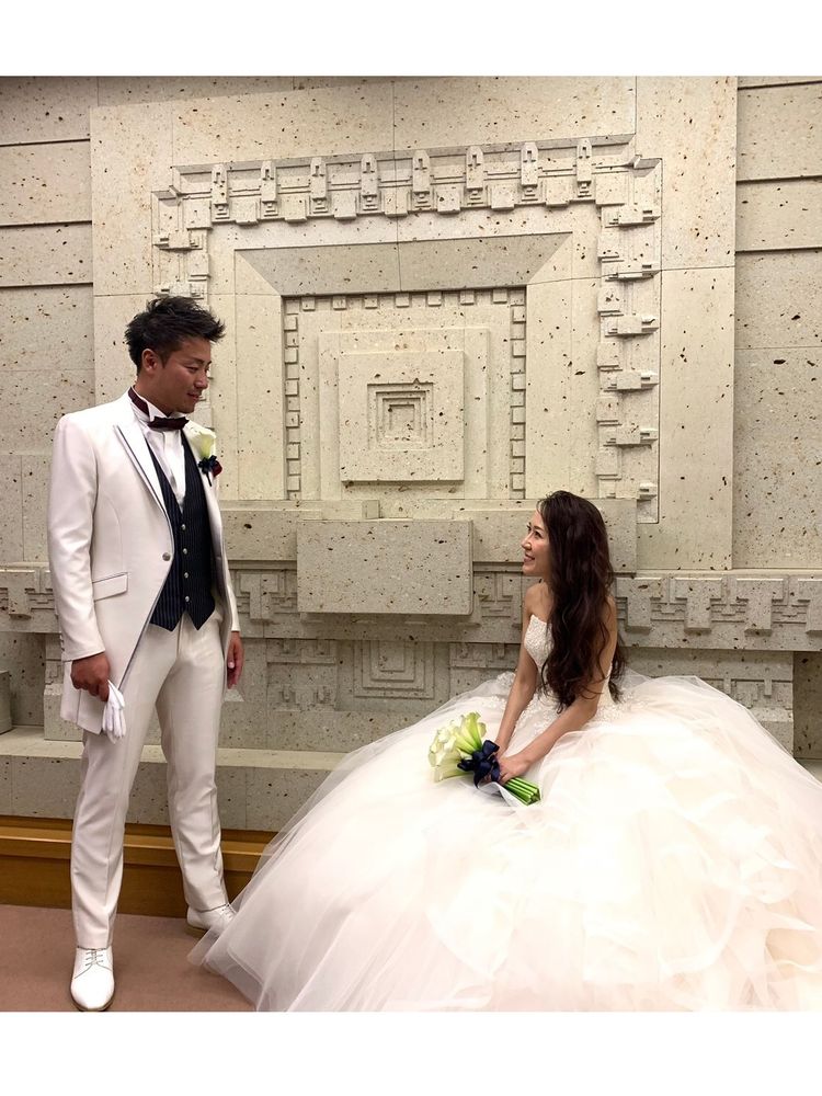 築地本願寺 帝国ホテル 先輩花嫁様 ブライダルhiro ウェディングドレスの口コミサイト ウエディングパークドレス