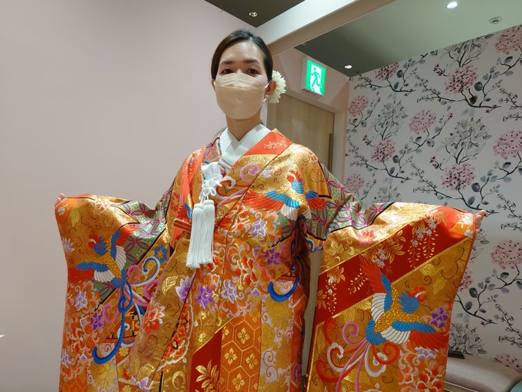 色打掛 赤色