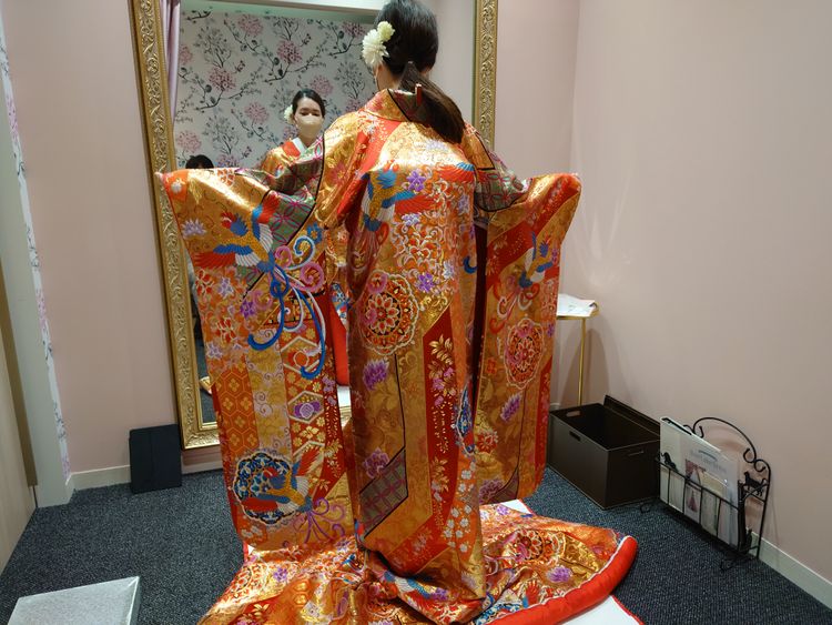 色打掛 赤色