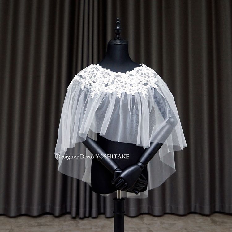 白ウエディングドレス用のボレロを作ってみました。｜WEDDING DRESS 