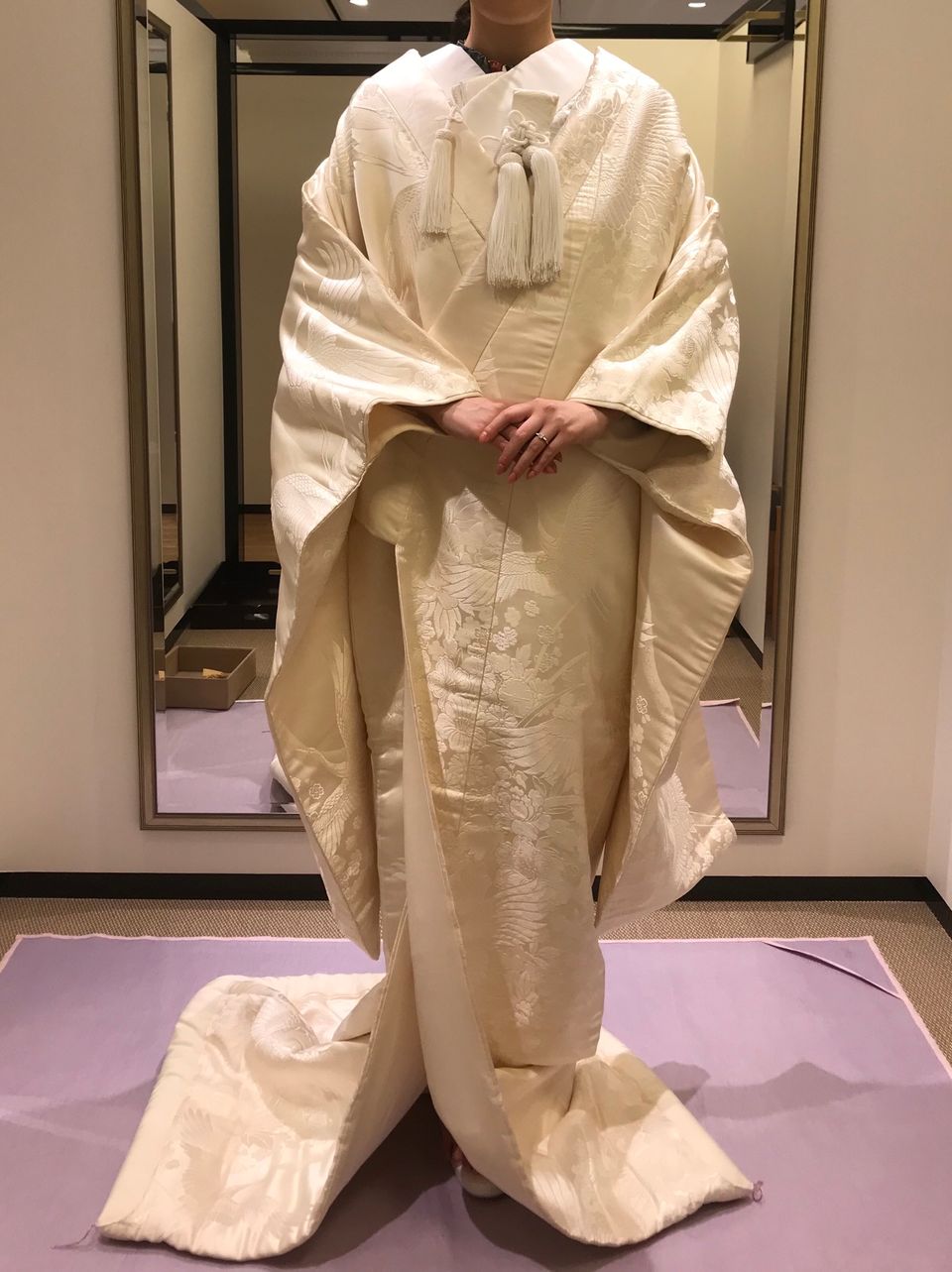 白無垢 刺繍入り 絹素材