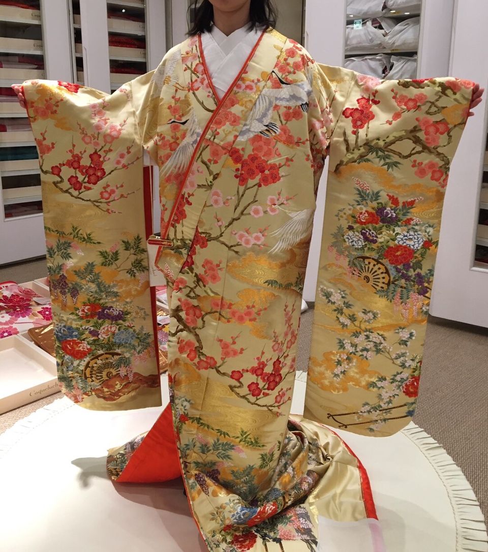 ゴージャスな色打掛