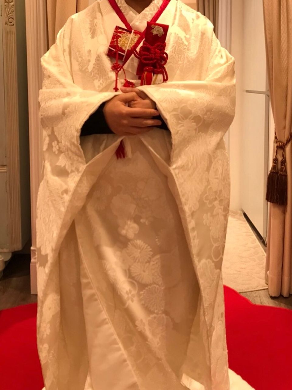 花柄の白無垢