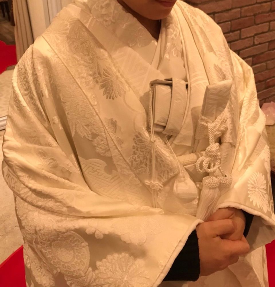 花柄の白無垢