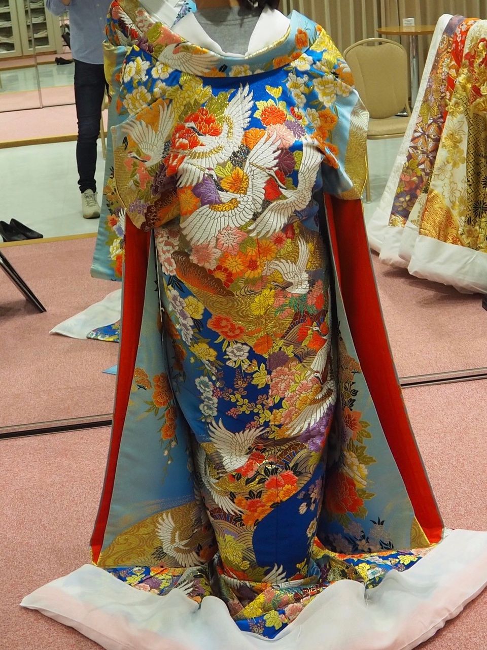 青の色打掛