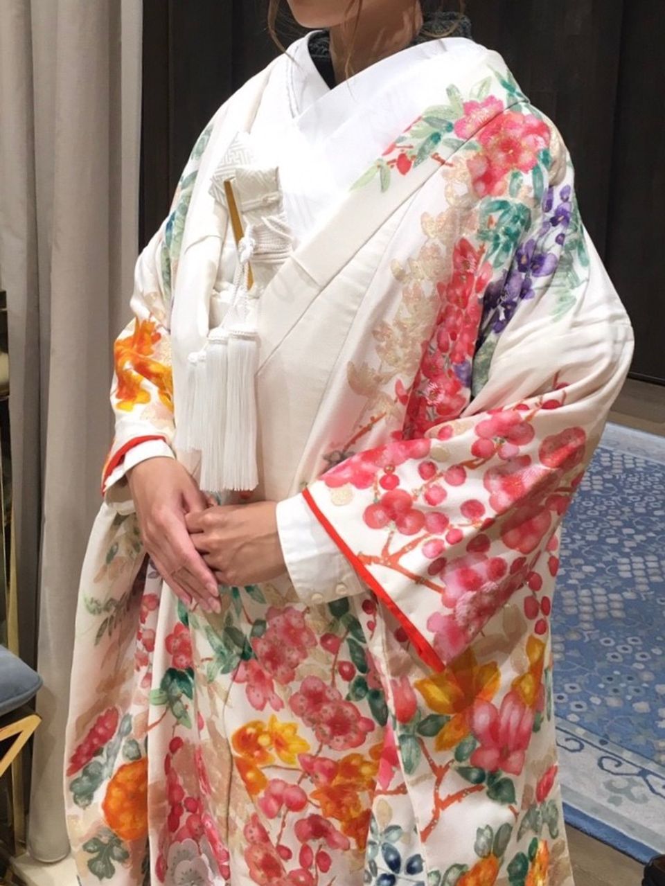 白ベースの色打掛け