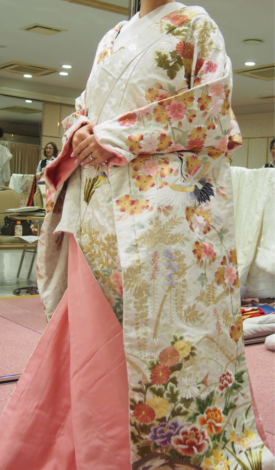 お花満開豪華な色打掛