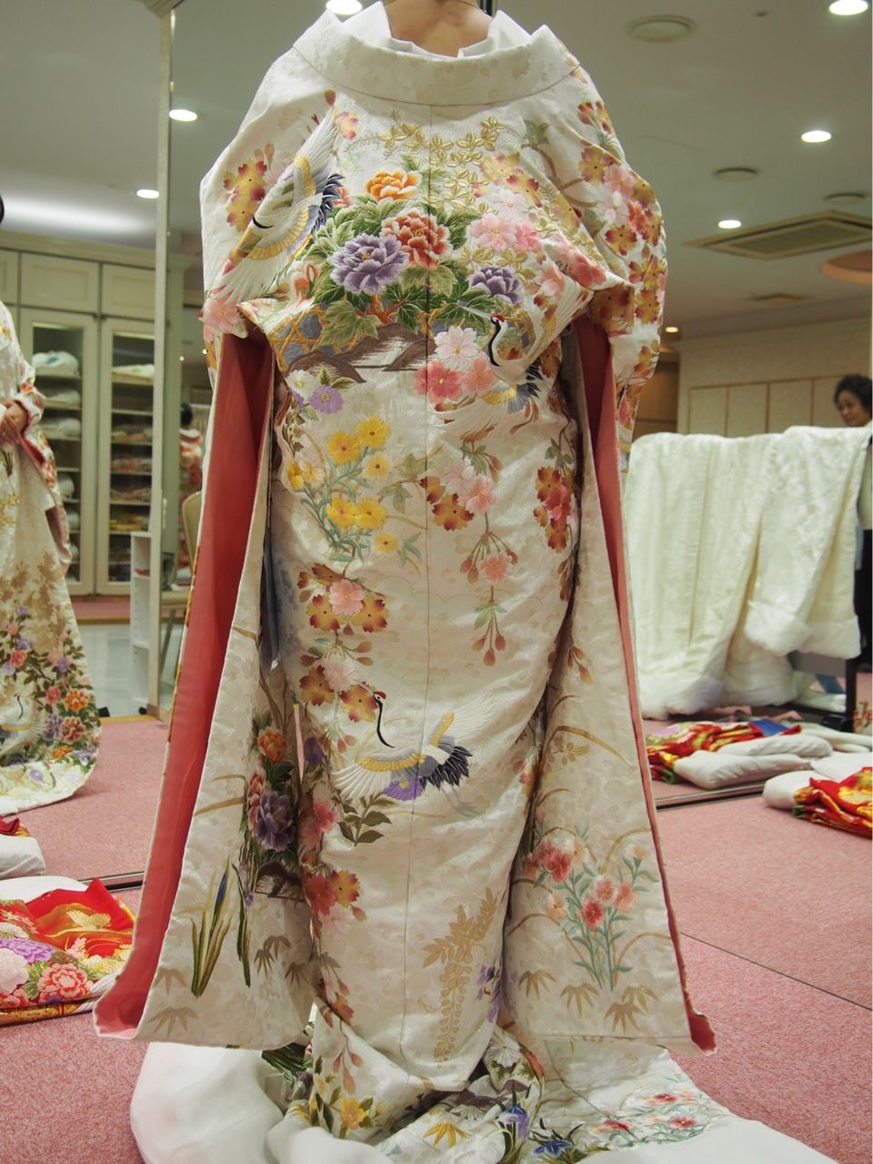 お花満開豪華な色打掛