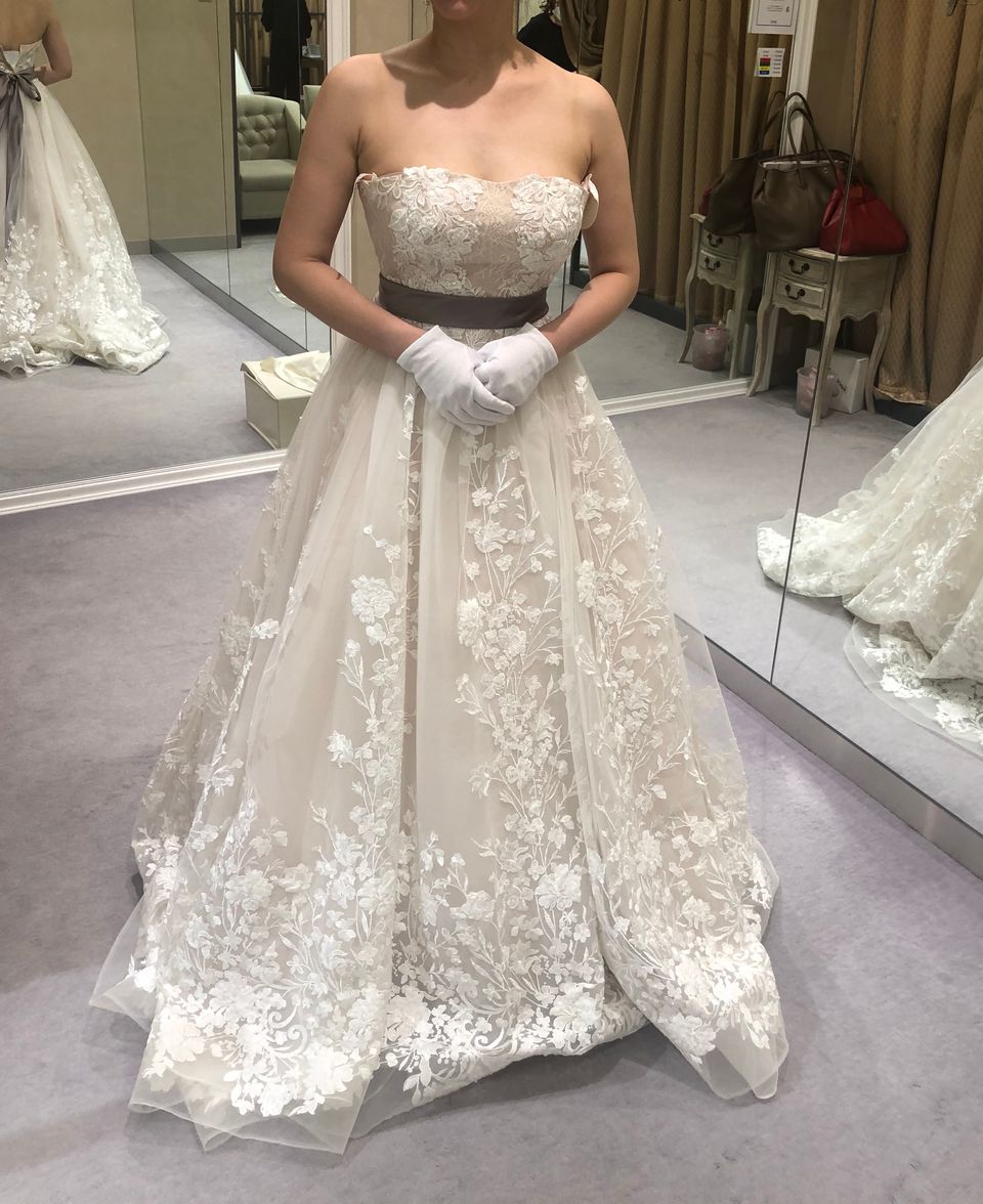 cherry blosomのwedding dress