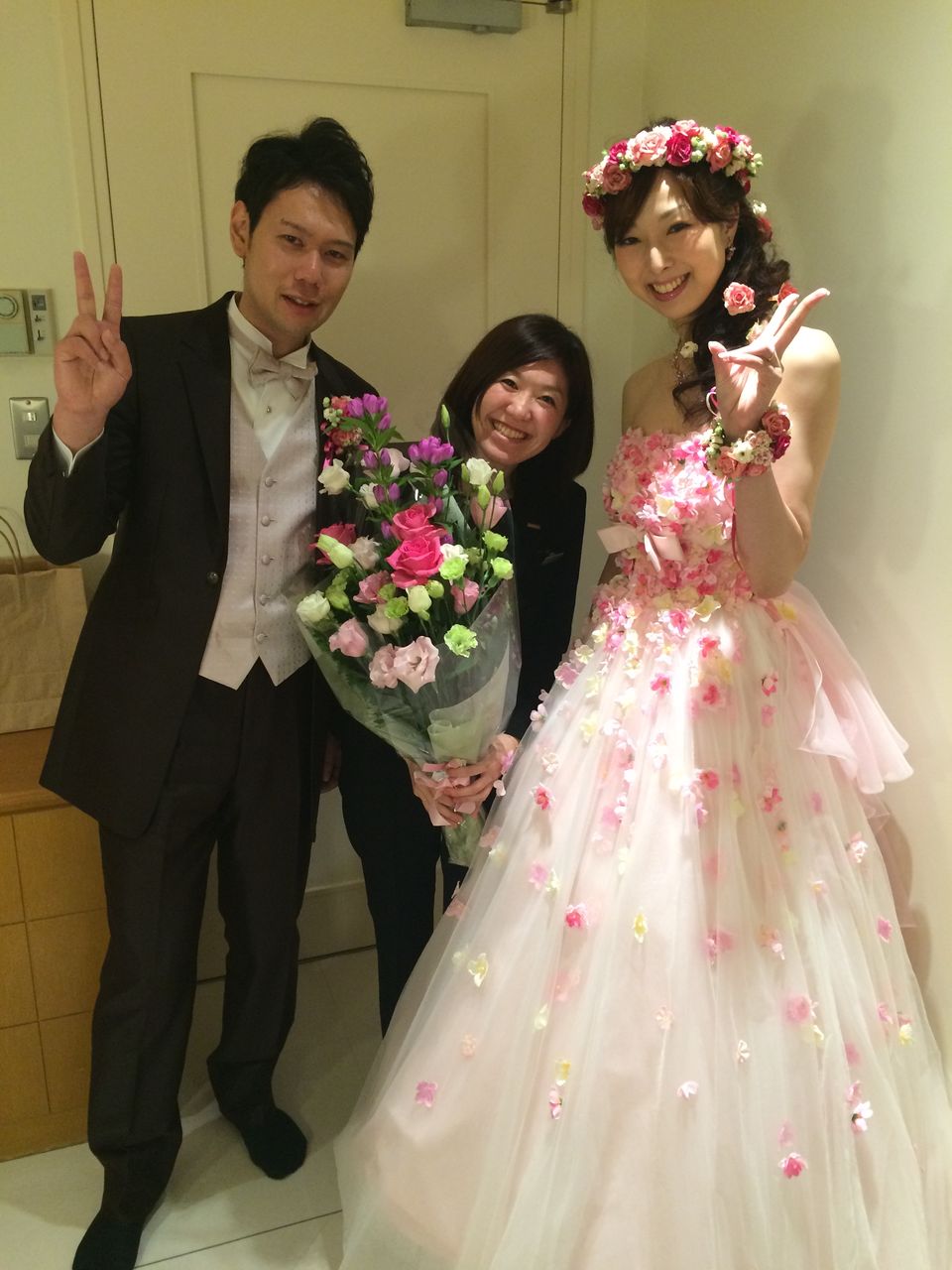 お花の妖精のようなドレスです