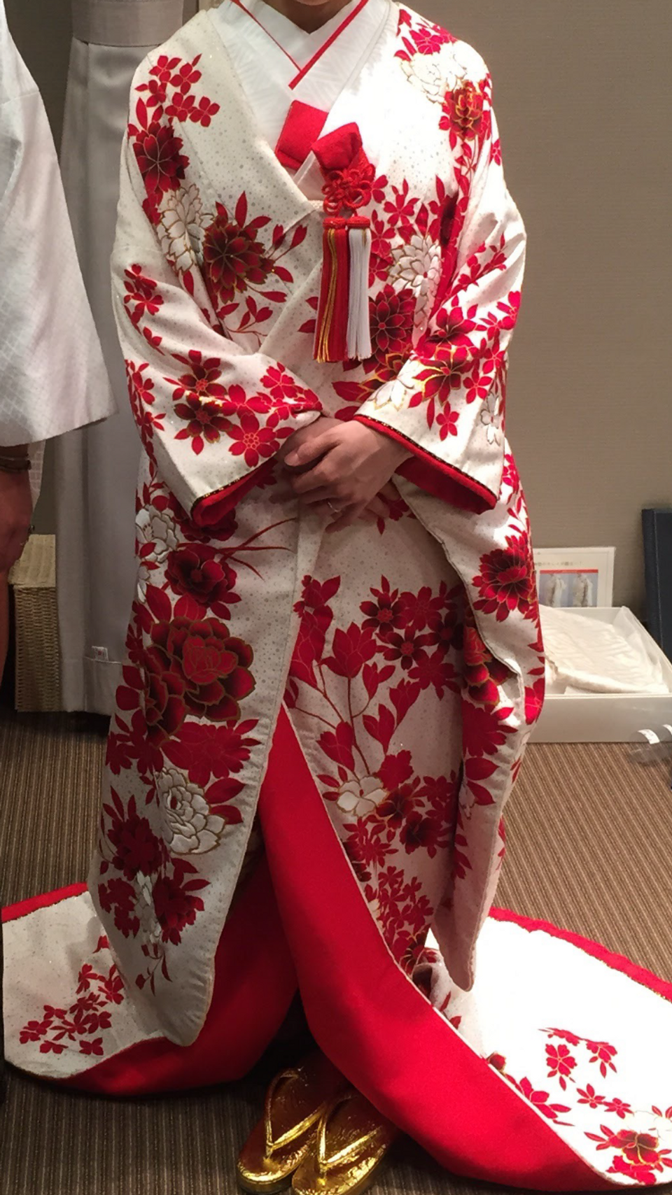 紅白が綺麗な色打掛