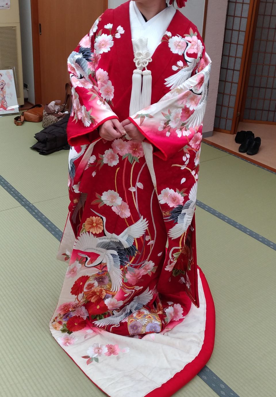 紅白の色打掛