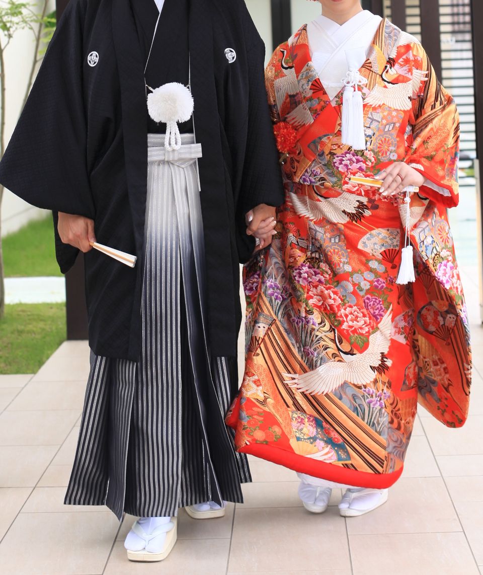 和装がしたいという妻が選びました。