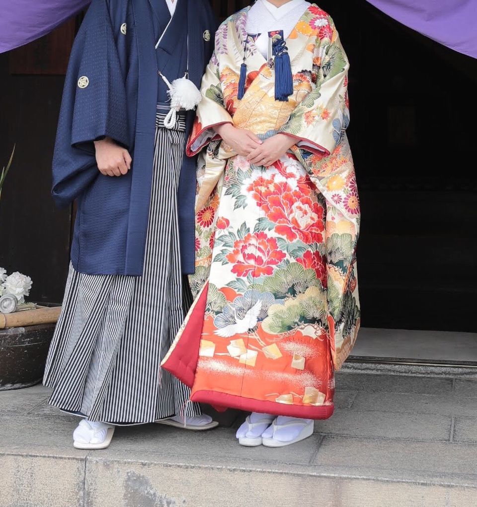 華やかな色打掛