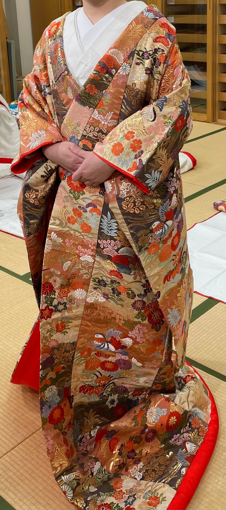 茶色よりの色打掛