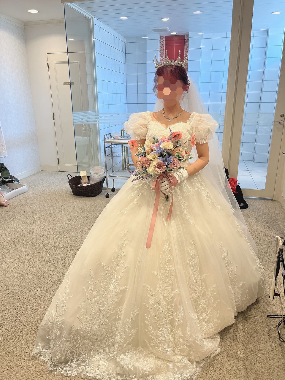 プリンセス感溢れるドレス