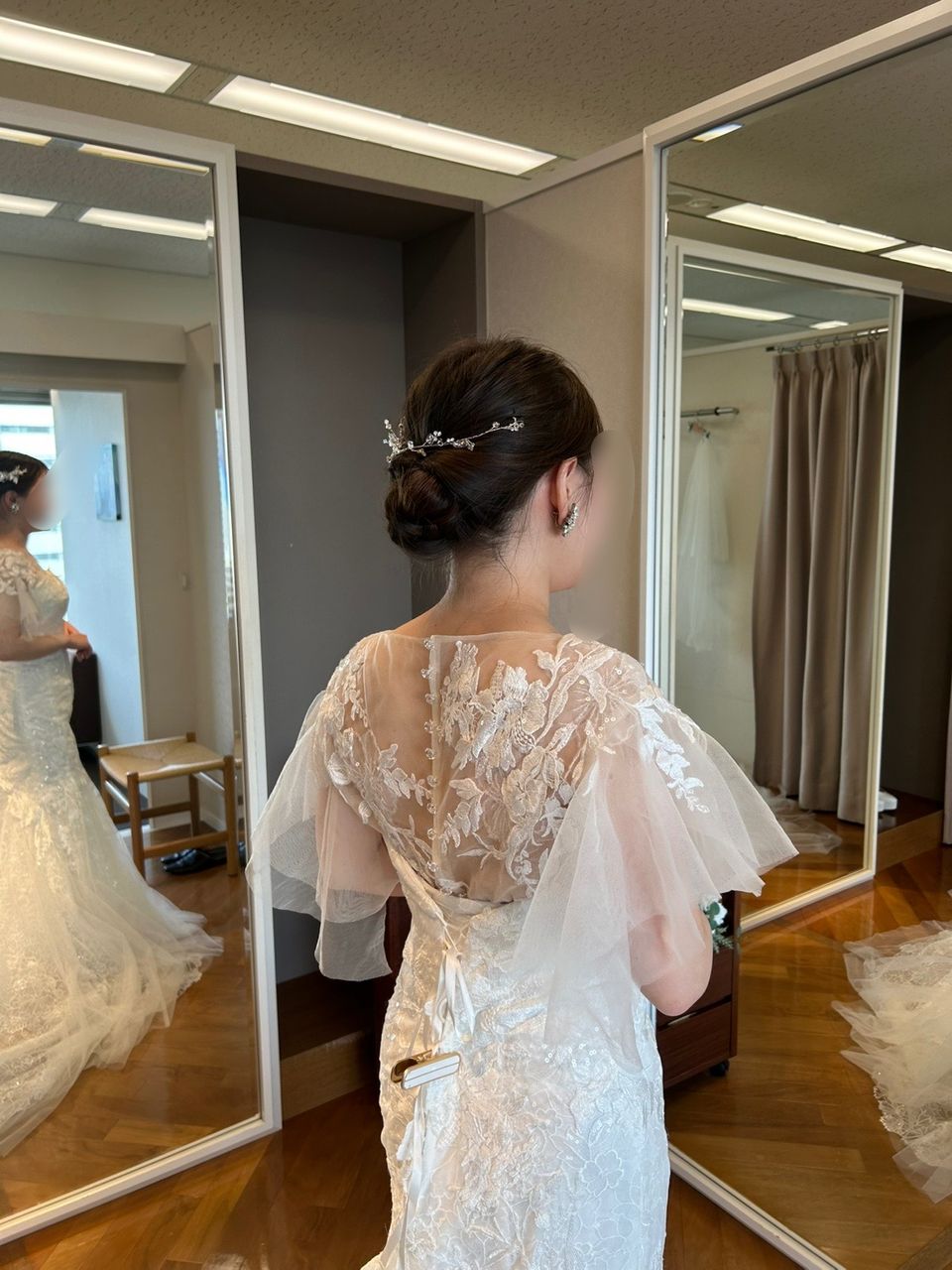 可愛い雰囲気の2wayマーメイドドレス