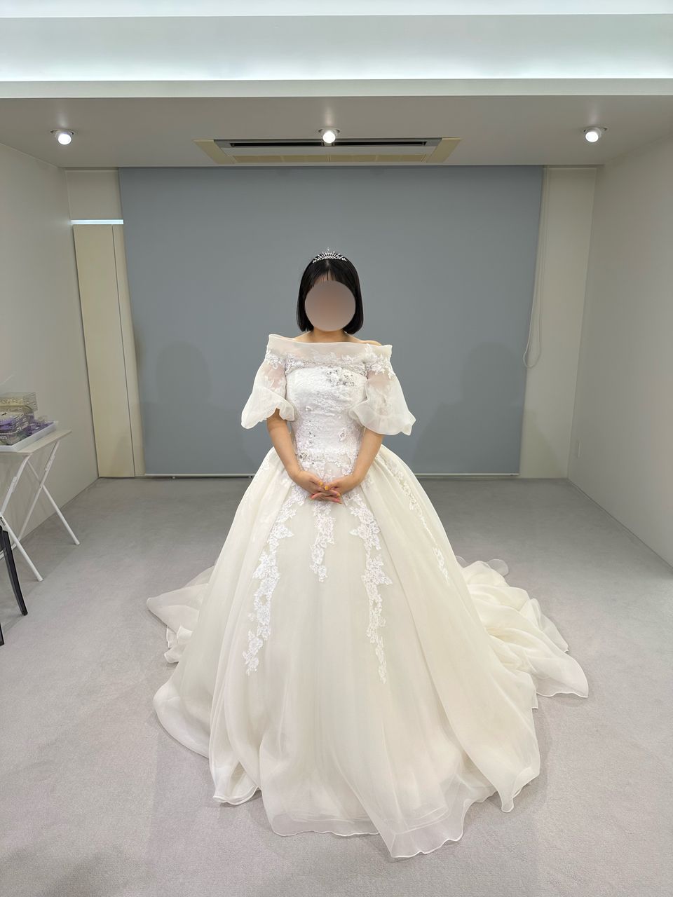 珍しいデザインのウエディングドレス