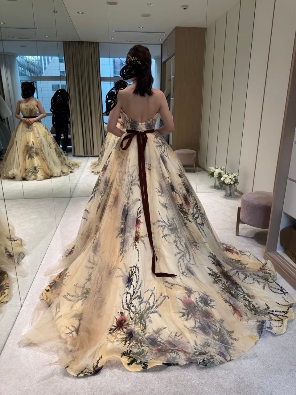 大人っぽい花柄