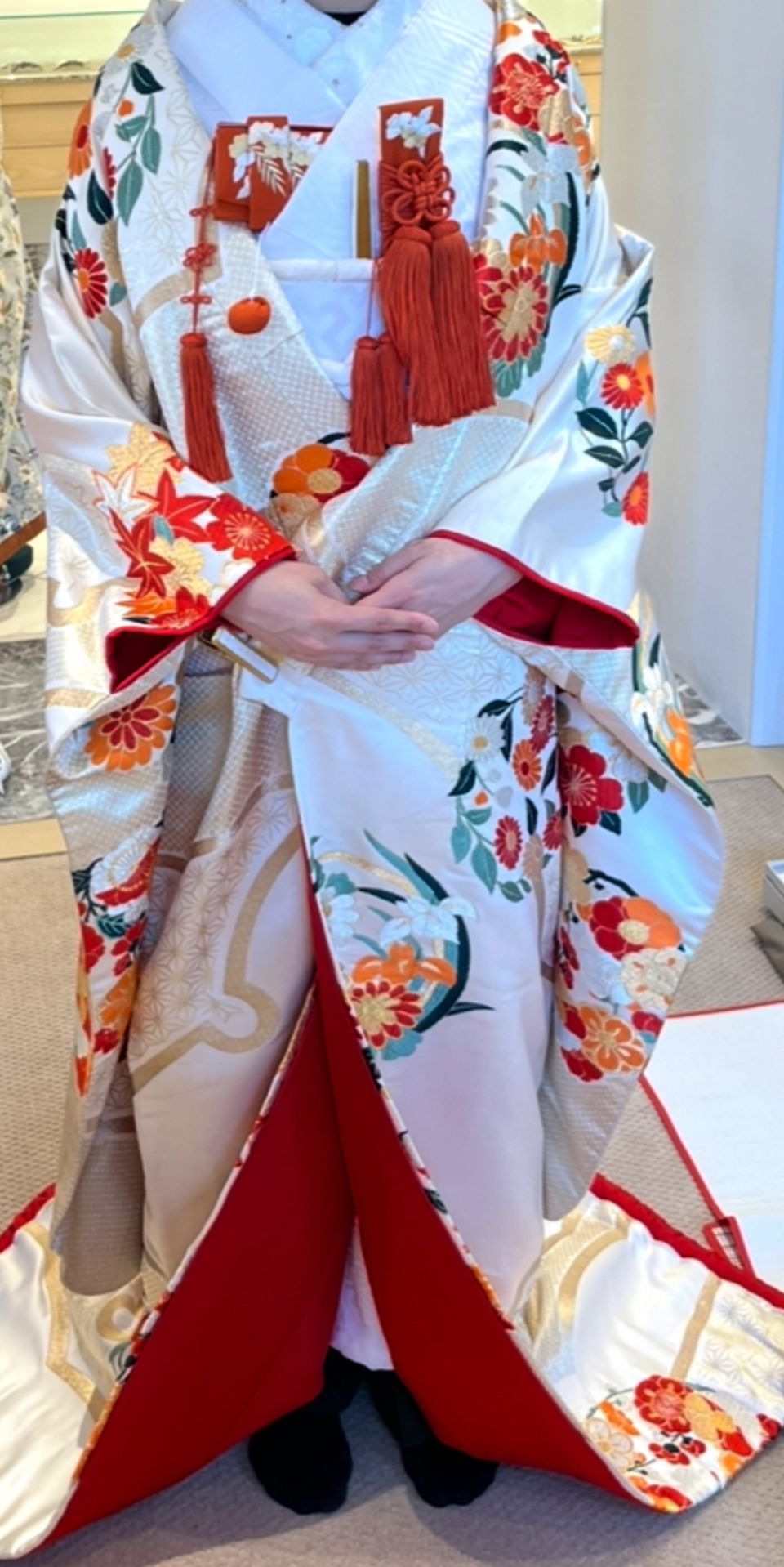 シンプルな色打掛