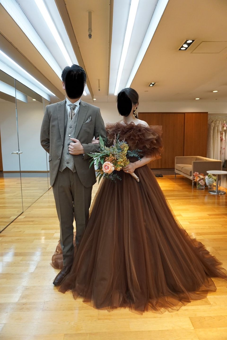 ふわっとやさしい雰囲気のナチュラルドレス